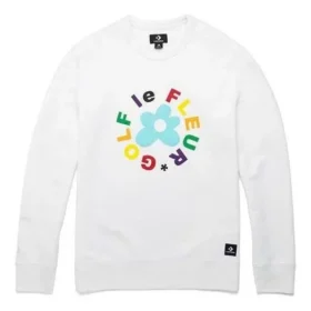 Converse x Golf Le Fleur Crew-tröja Asiatiska storlekar ”Vit”