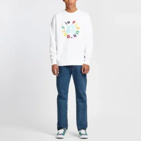 Converse x Golf Le Fleur Crew-tröja Asiatiska storlekar ”Vit”