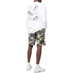 Converse x Josh Vides långärmad T-shirt med ficka, asiatiska storlekar ”Vit”
