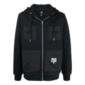 Converse x Josh Vides Utility Fleece Hoodie Asiatisk storlek ”Svart”