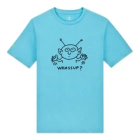 Converse x Keith Haring Alien T-shirt Asiatiska storlekar ”Haring Blue”