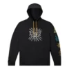 Converse x Keith Haring fleecehoodie i asiatiska storlekar ”Black”