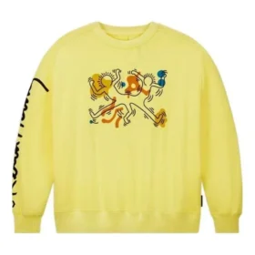 Converse x Keith Haring Shapes-tröja, asiatiska storlekar, ”Yellow”