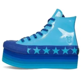 Converse x Miley Cyrus Chuck Taylor All Star Platform Faux Patent Hi ”Gnarly Blue”