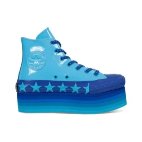 Converse x Miley Cyrus Chuck Taylor All Star Platform Faux Patent Hi ”Gnarly Blue”