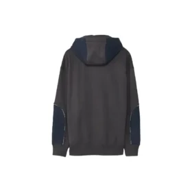 Converse x Paria Farzaneh Crossover Splicing Hooded Zipper Jackor Blue för män Converse x Paria Farzaneh Crossover Splicing Hooded Zipper Jackor Blue för män