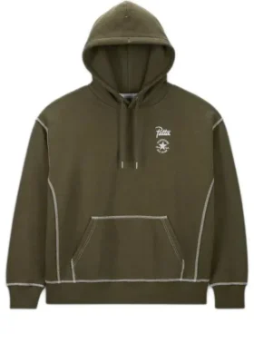 Converse x Patta Gold Standard-hoodie, asiatiska storlekar, ”Utility Green Heather”