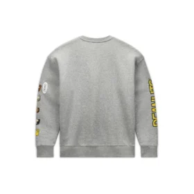 Converse x Peanuts Fleece Crew Asiatiska storlekar ”Vintage Grey Heather”