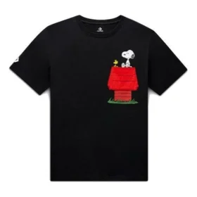 Converse x Peanuts T-shirt med ficka Asiatisk storlek ”Black”