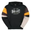 Converse x Rokit pullover för män med crossover-sömmar, svart