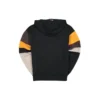 Converse x Rokit pullover för män med crossover-sömmar, svart