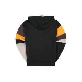 Converse x Rokit pullover för män med crossover-sömmar, svart