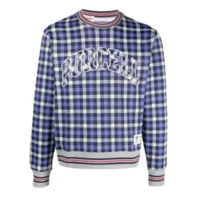 Converse x Todd Snyder Crossover-serie för män, rutmönster, lös passform, långärmad, blå