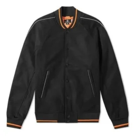 Converse x Vince Staples Insulated Varsity Jackor Asia Sizing ”Black Orange” Converse x Vince Staples Insulated Varsity Jackor Asia Sizing ”Black Orange”