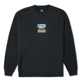 Counter Climate Graphic Crew Sweatshirt Asiatiska storlekar ”Black”