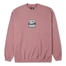 Counter Climate Graphic Crew-tröja Asiatiska storlekar ”Pink Mauve”