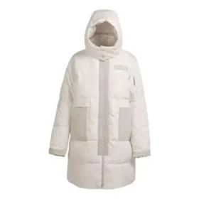 Counter Climate lång dunjacka asiatisk storlek ”Beige”
