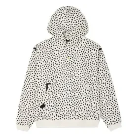 Court-Ready Cheetah Half Zip Hoodie Asiatiska storlekar ”Egret Spotted Leopard”