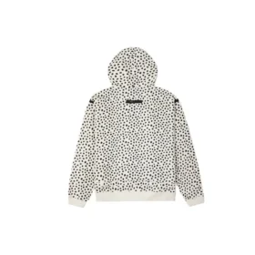 Court-Ready Cheetah Half Zip Hoodie Asiatiska storlekar ”Egret Spotted Leopard”