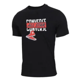 Dangling Chuck kortärmad T-shirt Asiatiska storlekar ”Black”