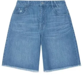 Denimshorts i asiatisk storlek ”Light Blue Wash”