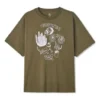 Desert Neighbors T-shirt, asiatiska storlekar, ”Olive Green”