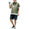 Desert Neighbors T-shirt, asiatiska storlekar, ”Olive Green”