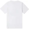 Distorted Patch T-shirt Asiatisk storlek ”White Orange Teal”