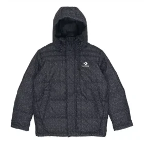 Down Fill Puffer AOP-jackor Asiatisk storlek ”Svart”