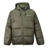 Dunfylld jackor med huva Asiatiska storlekar ”Cargo Khaki”