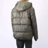 Dunfylld jackor med huva Asiatiska storlekar ”Cargo Khaki”