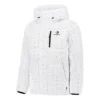 Dunfylld puffjackor AOP i asiatisk storlek ”White”