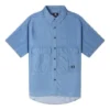 Elevated Chambray-skjorta, asiatiska storlekar, ”Indigo Blue”