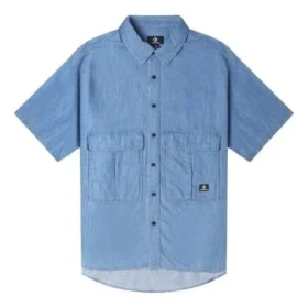 Elevated Chambray-skjorta, asiatiska storlekar, ”Indigo Blue”