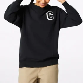 Elevated Fleece Sweatshirt Asiatisk storlek ”Svart”