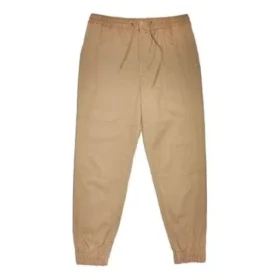 Enfärgad joggingbyxa i asiatisk storlek ”Khaki”