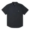 Enfärgad vävd Carpenter Button Down Asiatisk storlek ”Svart”