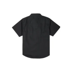 Enfärgad vävd Carpenter Button Down Asiatisk storlek ”Svart”