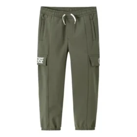 Enfärgade byxor med resår i midjan Asiatisk storlek ”Olive Green” Enfärgade byxor med resår i midjan Asiatisk storlek ”Olive Green”