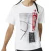 ERX kortärmad T-shirt med tryck, asiatiska storlekar ”Vit”