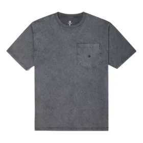 Fashion Pocket T-shirt Asiatiska storlekar ”Mörkgrå”