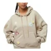 Flora Logo Hoodie Asiatisk storlek ”Beige”