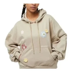 Flora Logo Hoodie Asiatisk storlek ”Beige” Flora Logo Hoodie Asiatisk storlek ”Beige”