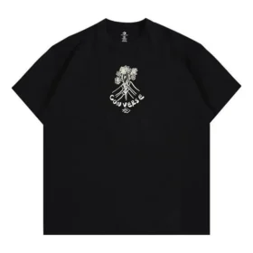 Flower Friends T-shirt Asiatisk storlek ”Svart”