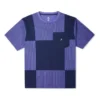 Färgblockerad jersey-T-shirt med fickor Asiatisk storlek ”Lila”