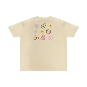 Fruit Logo T-shirt, asiatiska storlekar ”Beige”