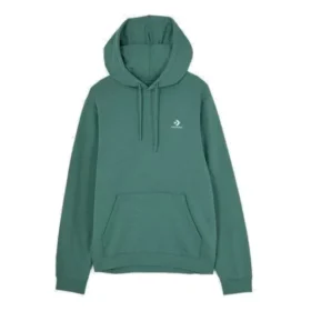 Go-To broderad stjärna Chevron standardpassform fleecehoodie asiatisk storlek ”Grön”