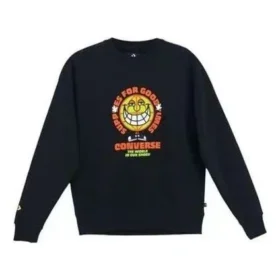 GOOD TIMES Graphic Pullover Crew Sweatshirt Asiatiska storlekar ”Svart”