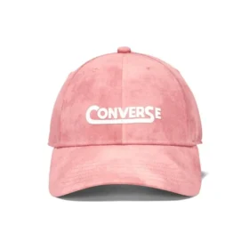 Grafisk tvättad basebollkeps ”Terracotta Pink”