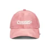 Grafisk tvättad basebollkeps ”Terracotta Pink”